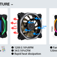 Real Buffalo 120mm ARGB PC Case Fan (5 Pack) + Controller/Remote (RB-5PK-RGBBL)