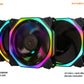 Real Buffalo 120mm ARGB PC Case Fan (5 Pack) + Controller/Remote (RB-5PK-RGBBL)