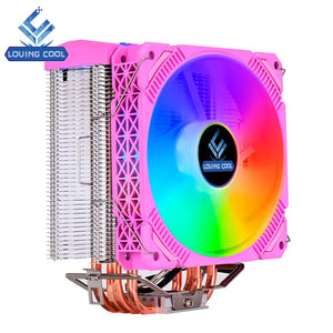 Loving Cool 120mm x 25mm ARGB CPU Fan w/Heatsink for Intel and AMD LC-400B-P