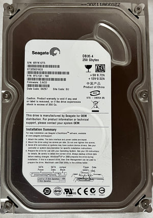 Refurbished Seagate 250GB Internal 7200RPM 3.5" (ST3250310CS) HDD